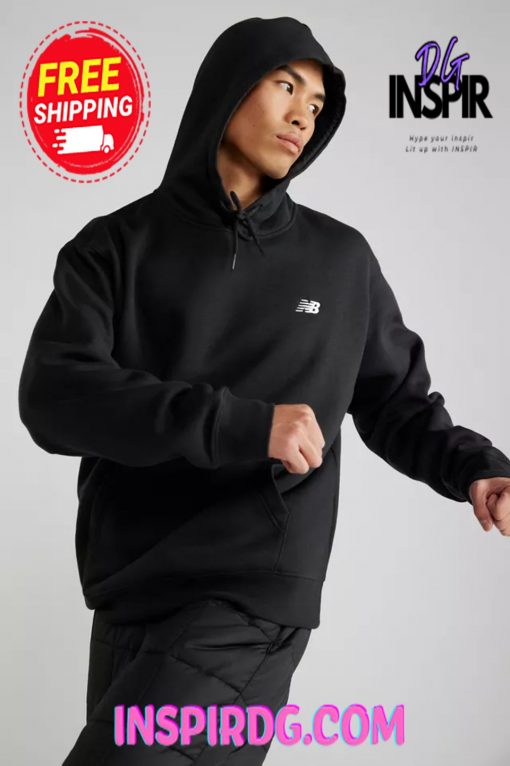Urban Outfitters New Balance Small Logo Brushed Fleece Hoodie Sweatshirt