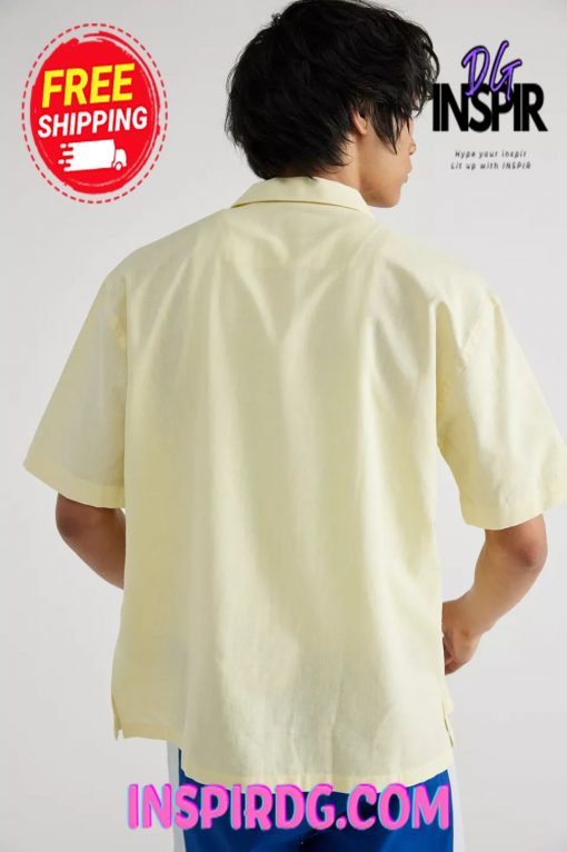 Urban Outfitters Pas de Mer Postcard Short Sleeve Shirt