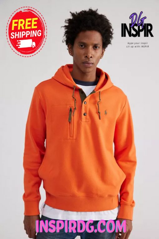 Urban Outfitters Polo Ralph Lauren Expedition Terry Hoodie Sweatshirt