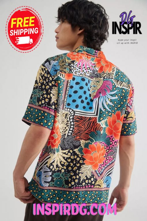 Urban Outfitters Raga Man Highland Short Sleeve Shirt