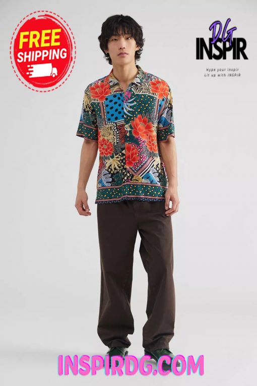 Urban Outfitters Raga Man Highland Short Sleeve Shirt