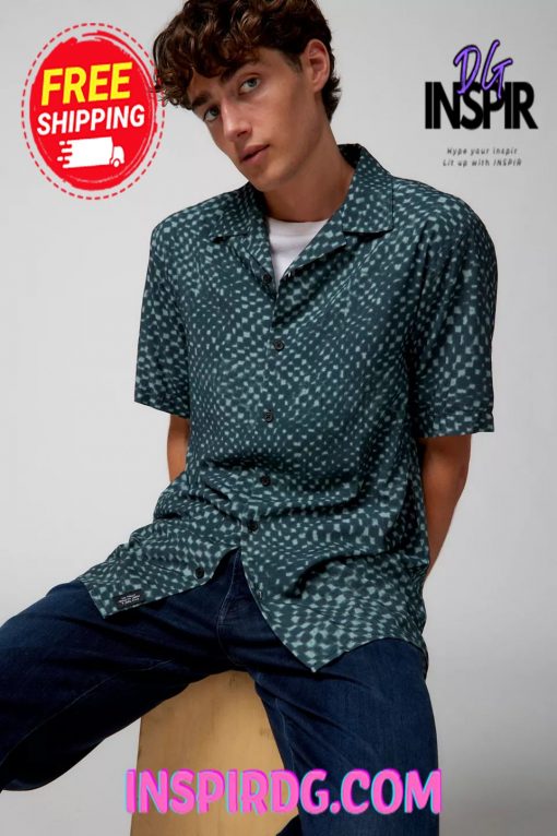 Urban Outfitters THRILLS Hypnosis Button-Down Shirt