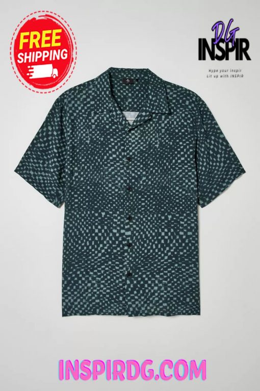 Urban Outfitters THRILLS Hypnosis Button-Down Shirt