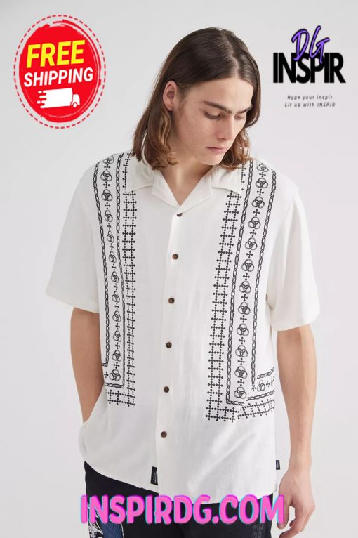 Urban Outfitters THRILLS In Order Disorder Bowling Shirt
