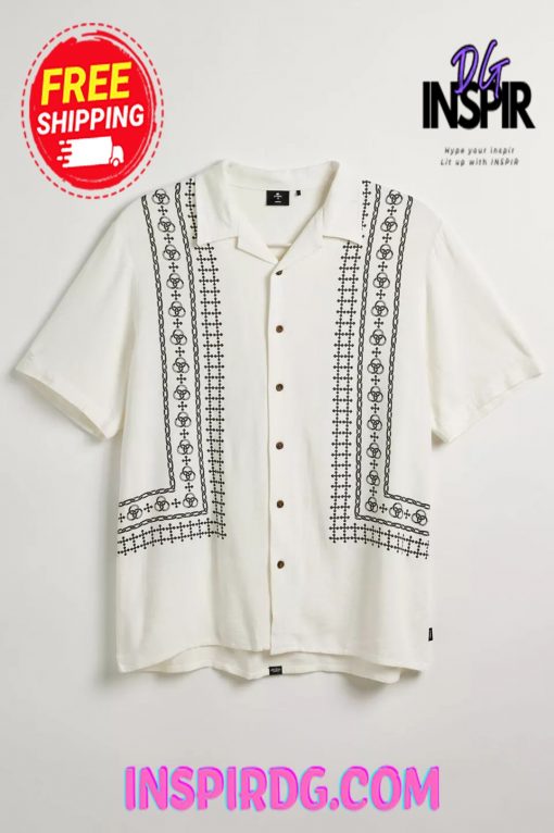 Urban Outfitters THRILLS In Order Disorder Bowling Shirt