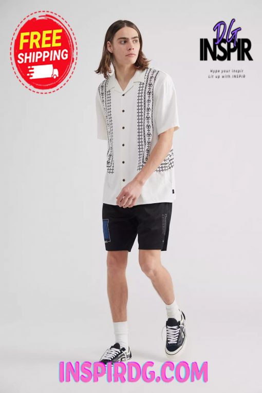Urban Outfitters THRILLS In Order Disorder Bowling Shirt