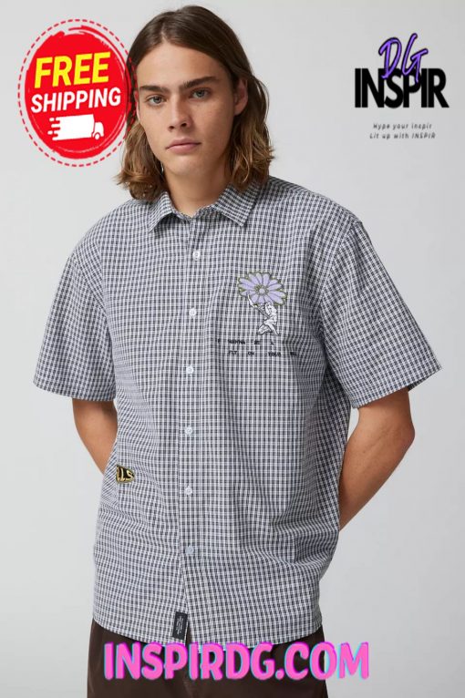 Urban Outfitters THRILLS Mind Power Button-Down Shirt