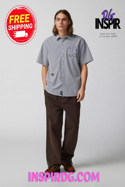 Urban Outfitters THRILLS Mind Power Button-Down Shirt
