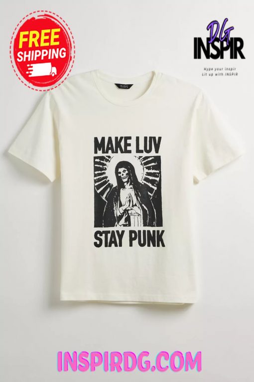 Urban Outfitters Tee Library Stay Punk Tee