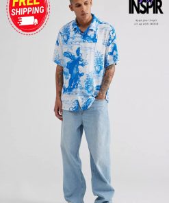 Urban Outfitters WORSHIP SUPPLIES Heavenly Bowling Shirt
