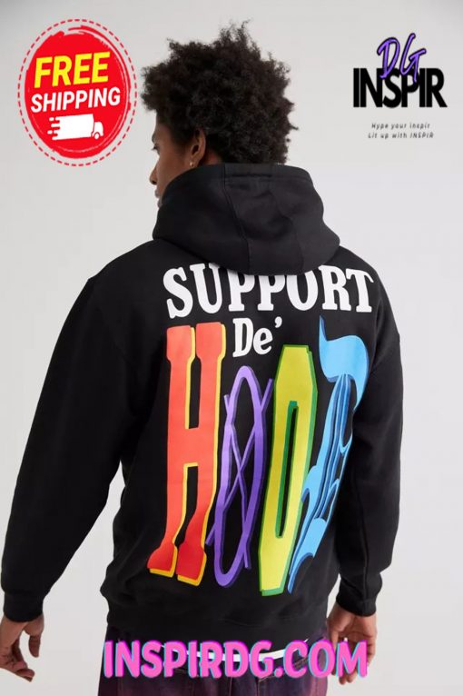 Urban Outfitters ZTRA UO Exclusive Support De Hood Pullover Hoodie Sweatshirt