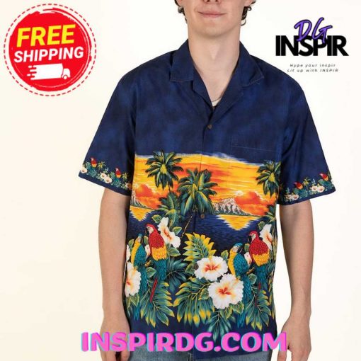 Vintage Pacific Legend Sunset Hawaiian Shirt