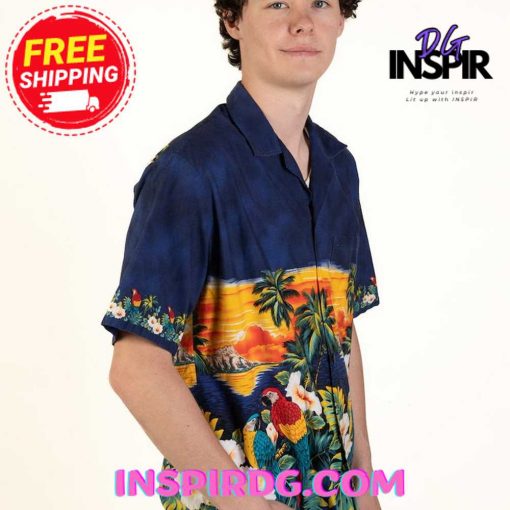 Vintage Pacific Legend Sunset Hawaiian Shirt