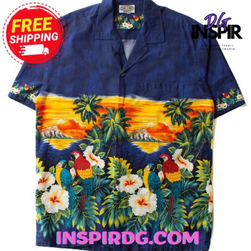 Vintage Pacific Legend Sunset Hawaiian Shirt