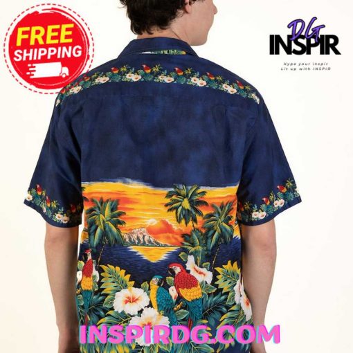 Vintage Pacific Legend Sunset Hawaiian Shirt