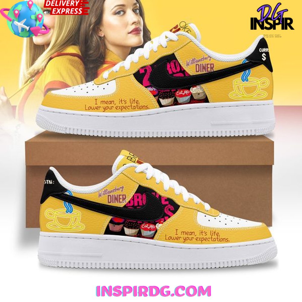 2 Broke Girls Nike Limited Edition Air Force 1 Shoes InspirDG