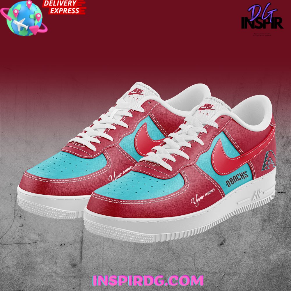 Arizona Diamondbacks Customize Nike Air Force 1 InspirDG