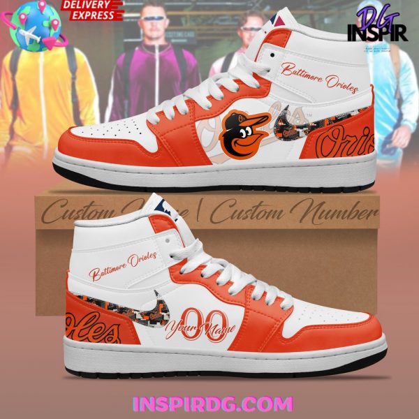 Baltimore Orioles Baseball Custom Air Jordan 1 Shoes