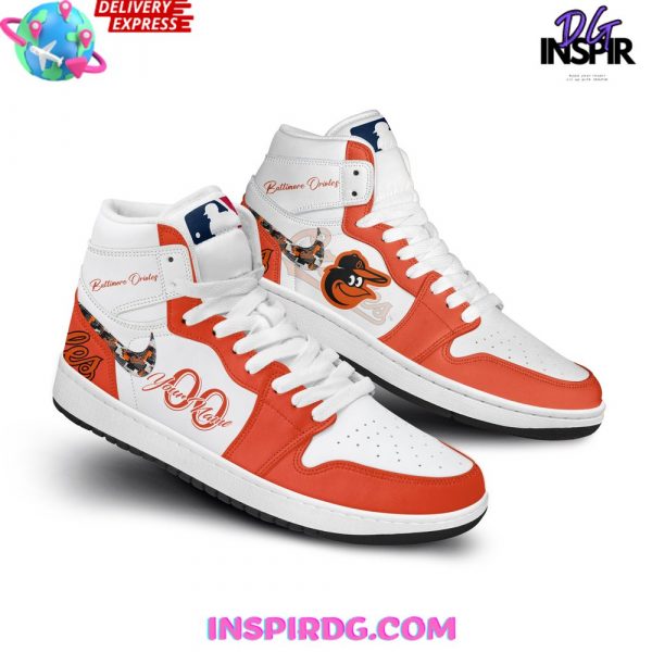Baltimore Orioles Baseball Custom Air Jordan 1 Shoes