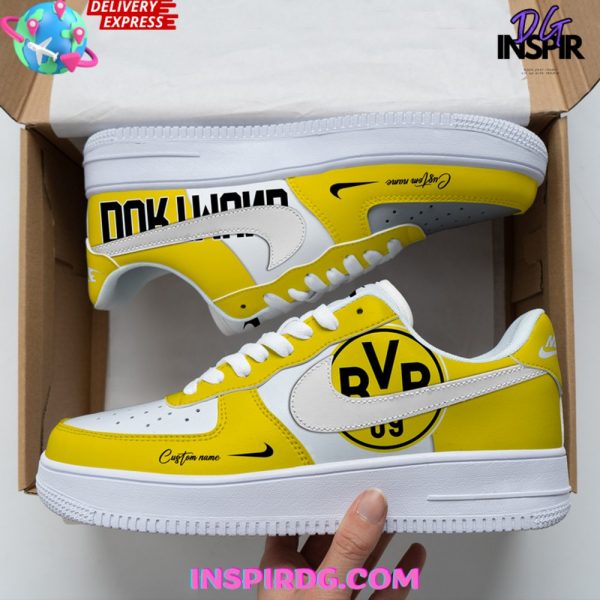 Borussia Dortmund Custom Name Nike Air Force 1 Shoes