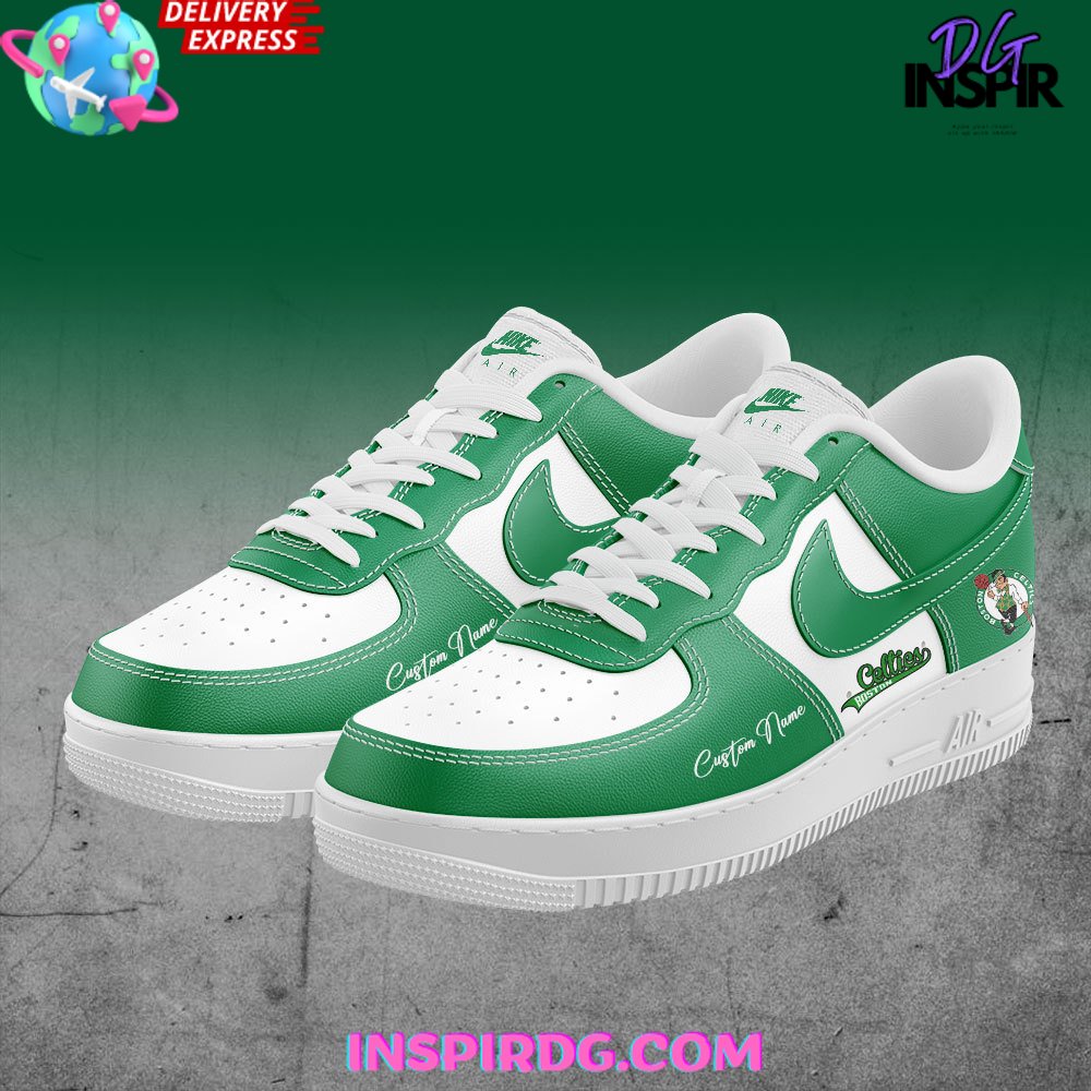 Boston Celtics Customize Nike Air Force 1 InspirDG