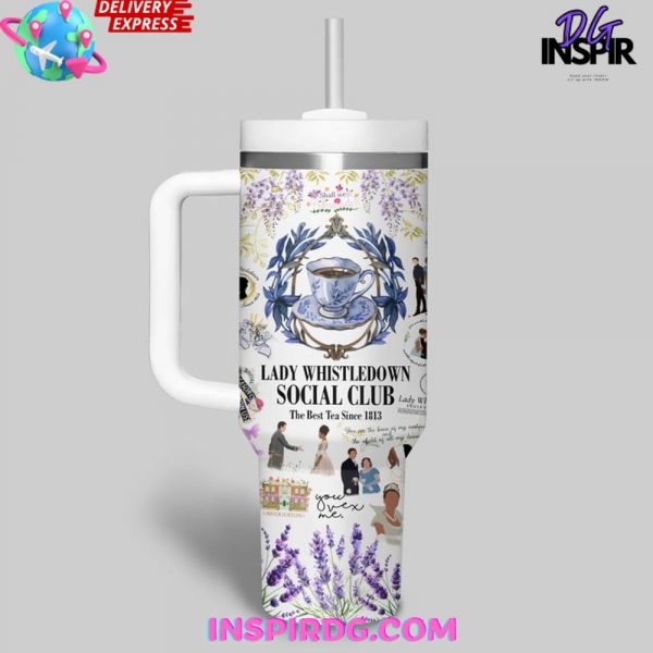 Bridgerton Lady Whistledown Social Club Stanley Tumbler