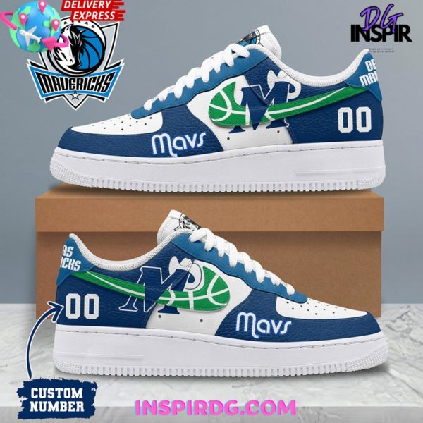 Dallas Mavericks Custom Number Air Force 1
