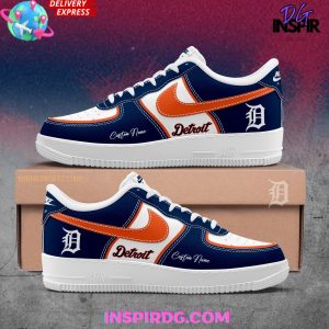 Detroit Tigers Custom Name Air Force 1 Sneaker