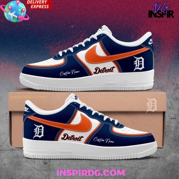 Detroit Tigers Custom Name Air Force 1 Sneaker