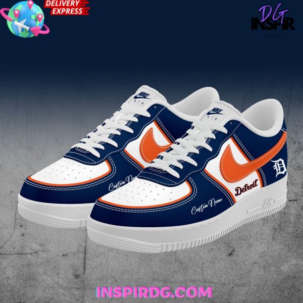 Detroit Tigers Custom Name Air Force 1 Sneaker
