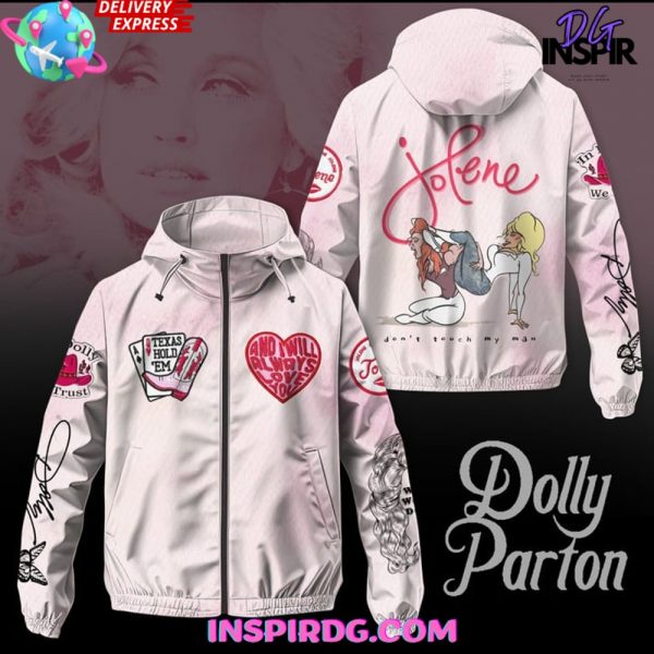 Dolly Parton Texas Hold ‘Em Windbreaker Outdoor Zipper Hoodie