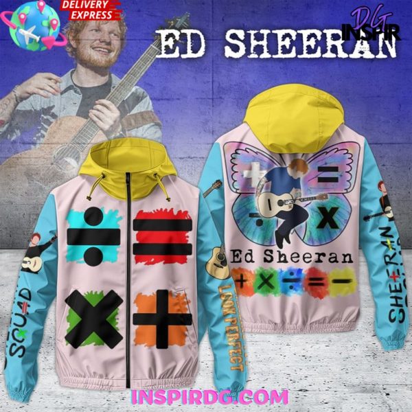 Ed Sheeran Squad Windbreaker Outdoor Zipper Hoodie