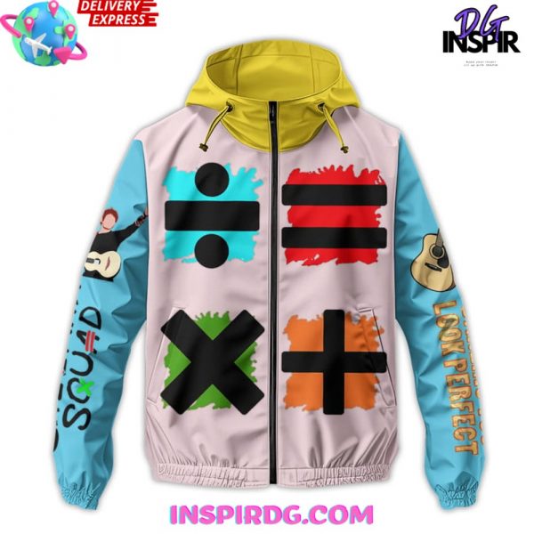 Ed Sheeran Squad Windbreaker Outdoor Zipper Hoodie