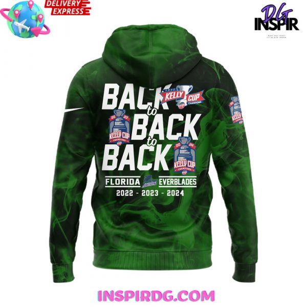 Florida Everblades Back To Back 2024 Kelly Cup Champions Hoodie Set