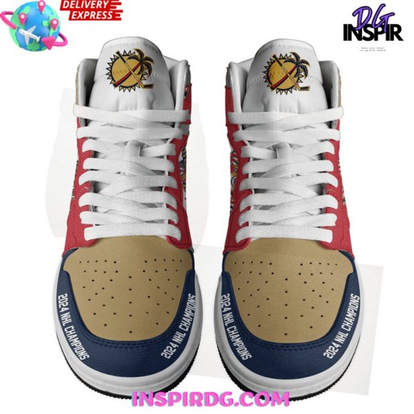 Florida Panthers 2024 NHL Champions Air Jordan 1 Shoes