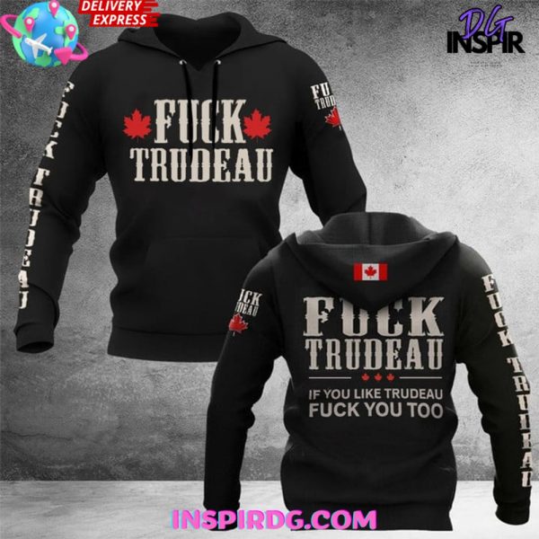 Fuck Trudeau Canada Maple Leaves Hoodie