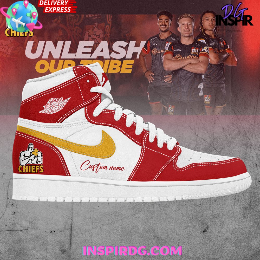 Gallagher Chiefs Custom Name Nike Air Jordan 1 Shoes InspirDG