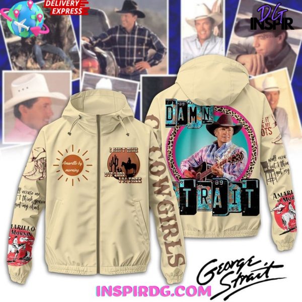George Strait Cowboy Windbreaker Outdoor Zipper Hoodie