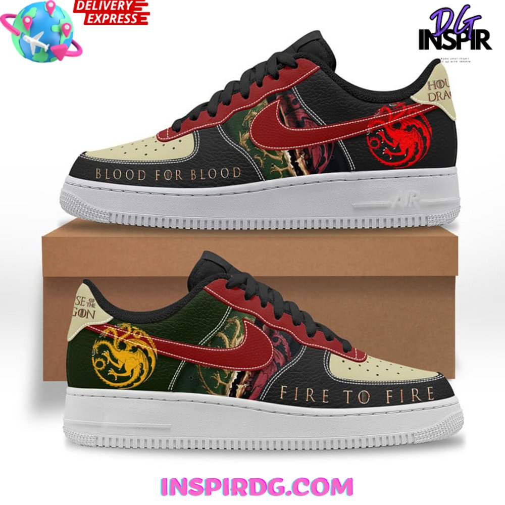 House of the Dragon Nike Limited Edition Air Force 1 InspirDG