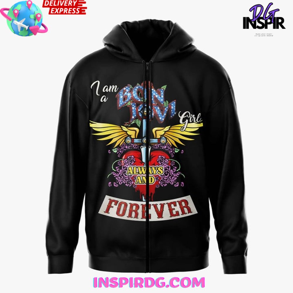 Bon jovi zip hoodie best sale