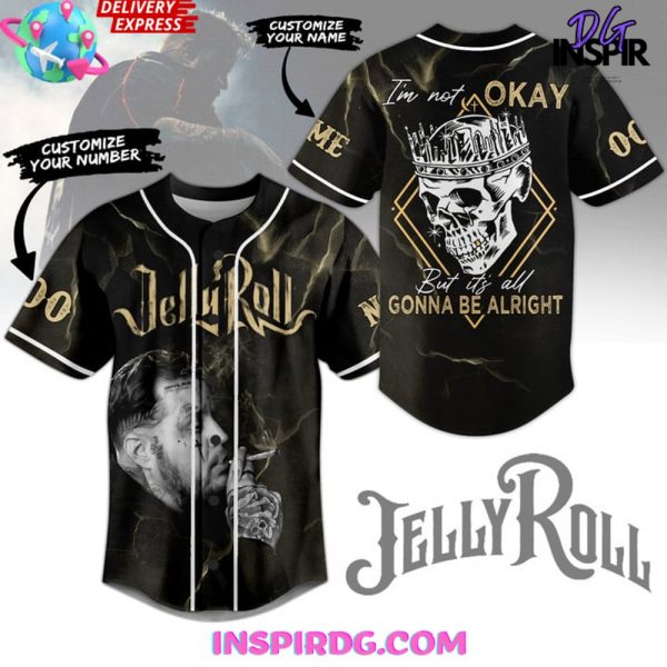 Jelly Roll Im Not Okay Limited Edition Baseball Jersey