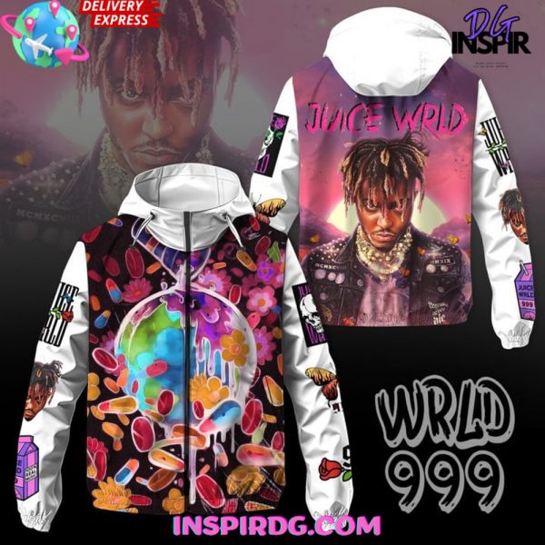 Juice WRLD 999 Windbreaker Outdoor Zipper Hoodie