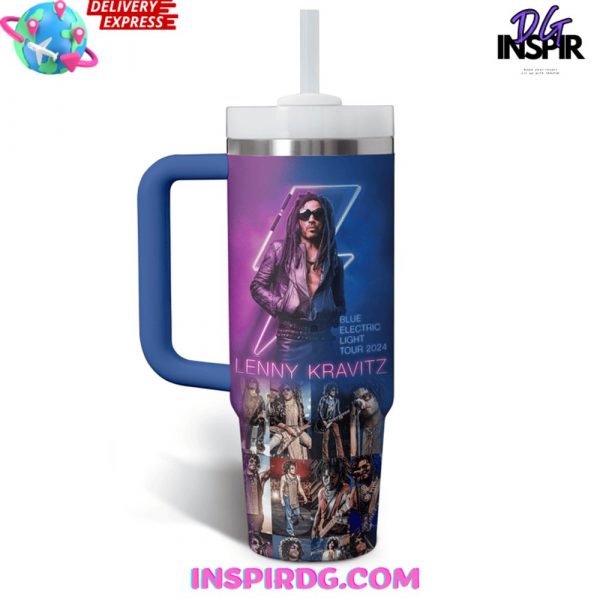 Lenny Kravitz Blue Electric Light Tour Stanley Tumbler Cup