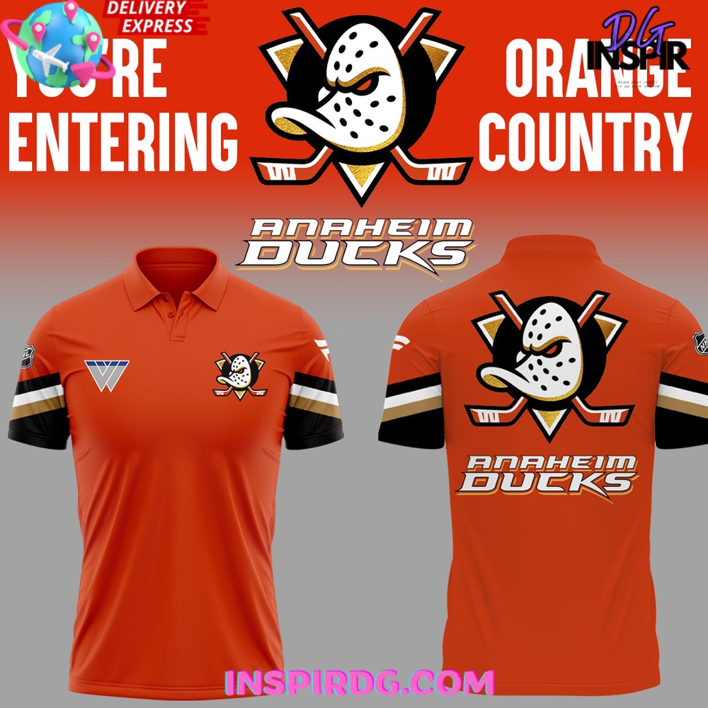 Anaheim ducks polo shirt online