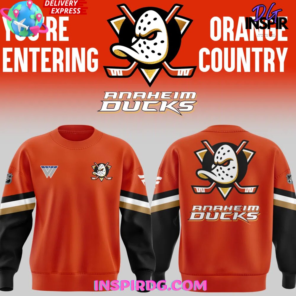 Anaheim ducks orange shirt online