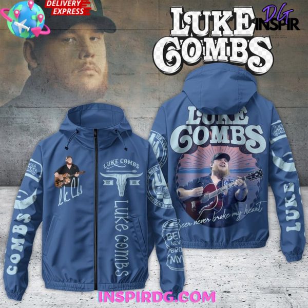 Luke Combs “Beer Never Broke My Heart” Zipper Hoodie