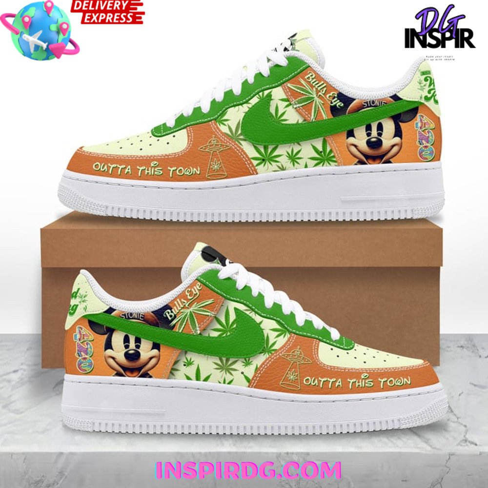 Mickey Weed King 420 Nike Air Force 1 Shoes InspirDG