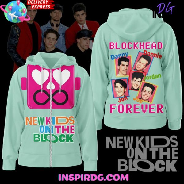 New Kid On The Block Block Head Forever Zipper Hoodie