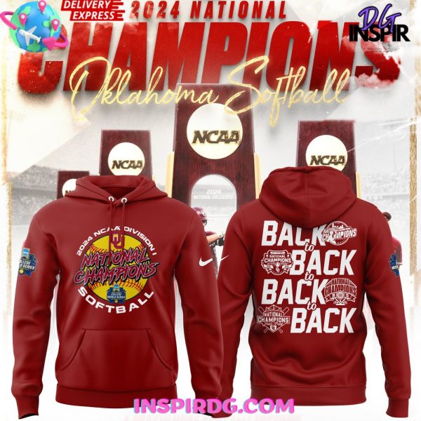 Oklahoma Sooners 2024 NCAA Division Softball National Champions Hoodie Cap