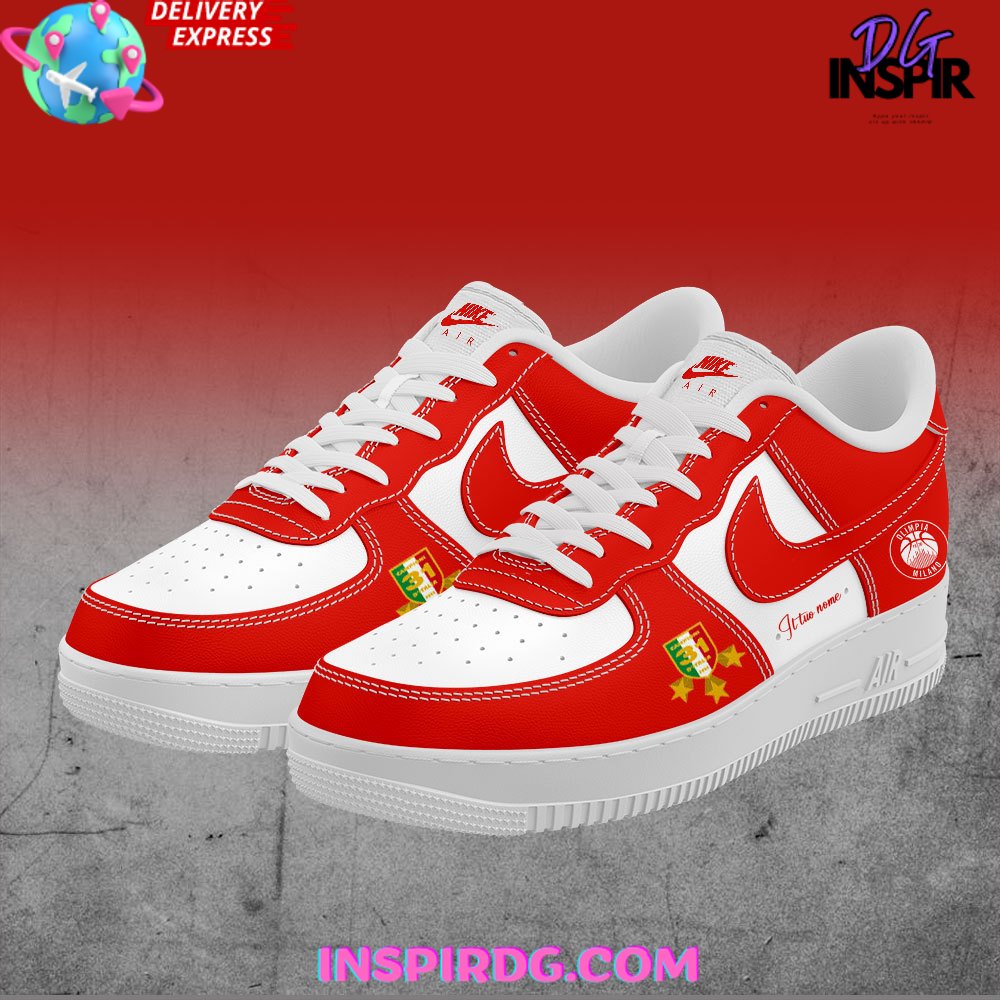 Olimpia Milano Personalized Nike Air Force 1 Shoes InspirDG